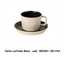 Costa Nova - Notos Latitude Black - Tea Cup